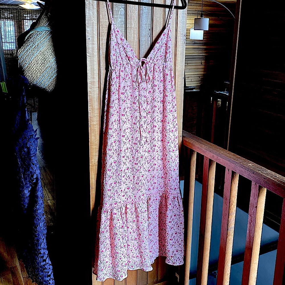 Sweet spring, summer or vacation dress by Lulus!
